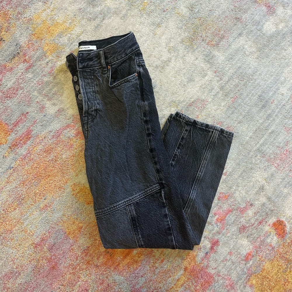 Pacsun Two-Toned Straight Leg Jeans